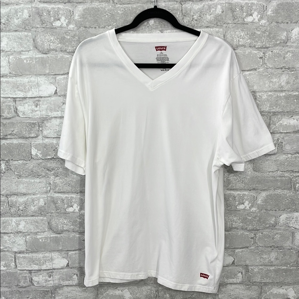 Levi's White Short Sleeve Tee Classic Crew Neck
